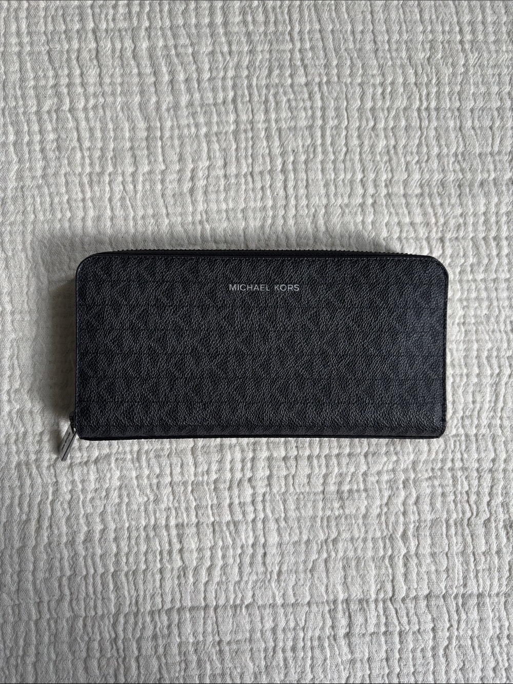 Michael Kors Monogram Cooper Logo Zip-Around Wallet